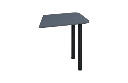 EJZ 2 - 80 přístavba jednací, kovová podnož černá, síla desky 25 mm, antracit